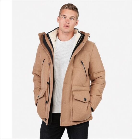 EXPRESS 3-in-1 Wool Coat Water-Resistant - Picture 1 of 6